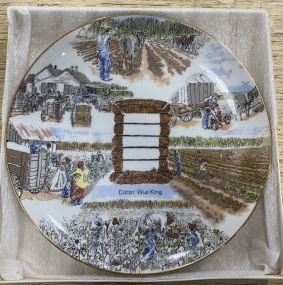 Collector's Porcelain Plate "Cottn' Wuz King" No. 269 of 8000