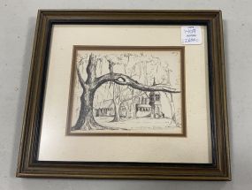 Framed and Matted Print "Church of the Redemer"