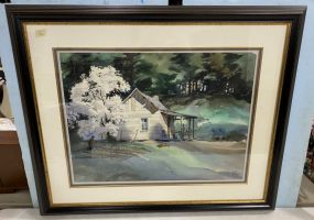 John Pike "Spring Planting" Watercolor