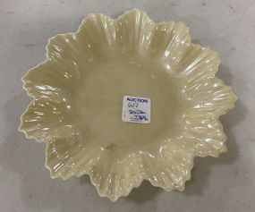 Belleek Porcelain Crimped Rim Bowl