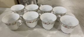 8 Sheffield "Bouquet" China Cups