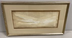 Blanche Batson "Mountain Valley I" Paper Art