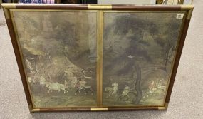 "Tribute Horse" Asian Style Framed Print