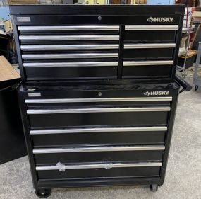 Large Husky Tool Box with Tools