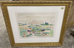 Jean Claude Picot Lithograph in Color