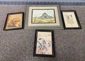 Four Framed Prints