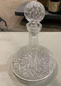 Waterford "Lismore" Style Crystal Ships Decanter