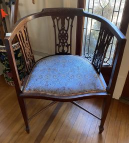 Vintage Edwardian Mahogany Tub Chair