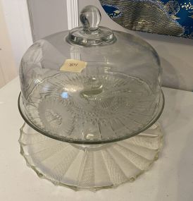 Vintage Glass Cake Stand