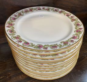 12 Haviland Limoges D.H. Holmes Co. 10" Dinner Plates