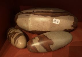 Three Pieces of Shiva Lingam Stones