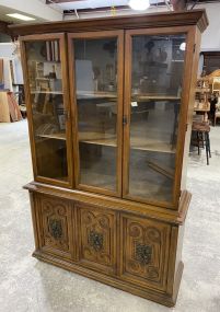 Late 20th Century Cherry China Cabinet