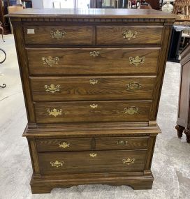 Pennsylvania House Oak Traditional Style Chest on Chest