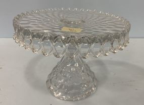 Fostoria American Clear Glass Cake Stand