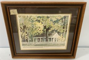 Richard Lewis "Oak" Framed Print