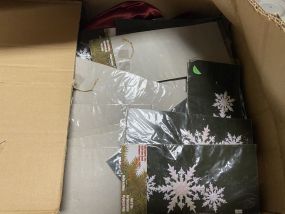 Box Lot of Christmas Decorations