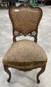 Louis XV Style Walnut Side Chair