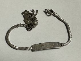 Elco Sterling Name Plate Bracelet
