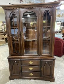 Traditional Style Cherry China Cabinet