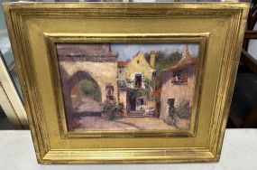 Joe Anna Arnett "Porte De Tonnerre Noyers Sur" Oil Painting