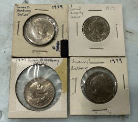 Four 1979 Susan B. Anthony Dollars