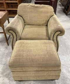 Massound Co. Upholstered Arm Chair and Ottoman