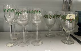 Group of Lenox "Holiday" Wine Stemware