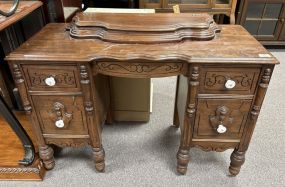 Depression Era Walnut Vanity