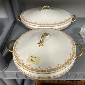 Pope Gosser Porcelain Vegetables Dishes