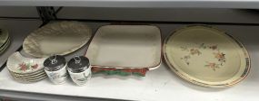 Group of Porcelain Serving Trays and Platters
