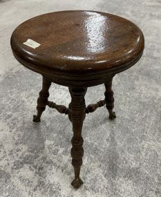 Antique Oak Piano Stool