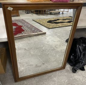 Late 20th Century Cherry Wall Mirror