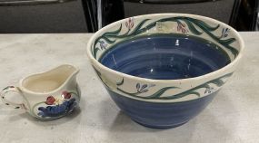 Gail Pittman Creamer and Bowl