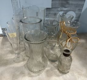 Group of Clear Glassware