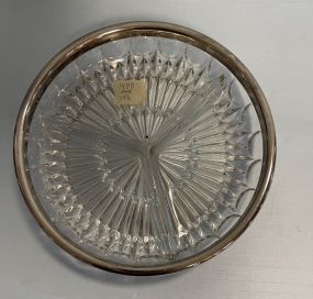 Silver Plate Rimmed Divided Dish