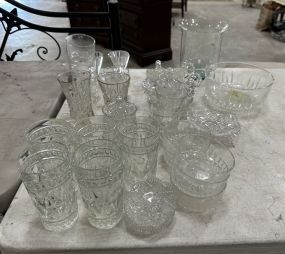 Group of Vintage Pressed Nappys and Cups, Bows