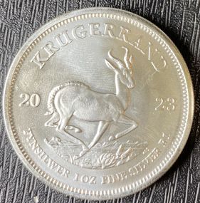 South African Silver Krugerrand 1 oz Fine Silver 2023