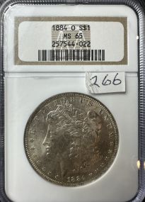 1884-O Graded MS65 Morgan Silver Dollar