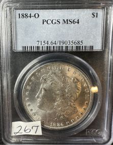 1884-O Graded MS64 Morgan Silver Dollar