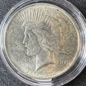 1922 BU Shiny Liberty Silver Dollar