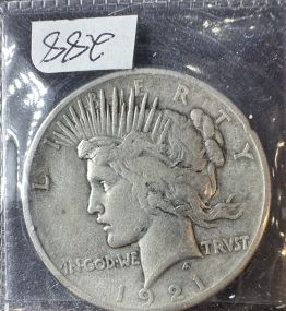1921 High Relief Liberty Silver Dollar