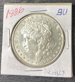 1886 BU Morgan Silver Dollar