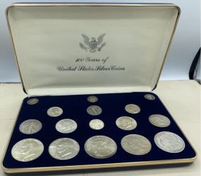 100 Years of US Silver Coins in Original Case