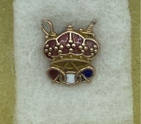 10k Gold I.O.O.F. Tripple Link Fraternal Pin