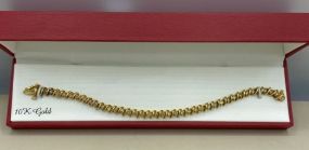 10k Gold Cubic Zirconia 7" Tennis Bracelet