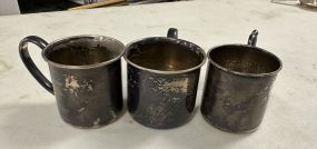 3 Sterling Baby Cups 5.275 ozt