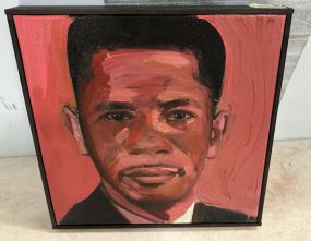 Painting of "Medgar Evers" by Noah Saterstrom
