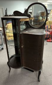 Antique Mahogany China Etagere