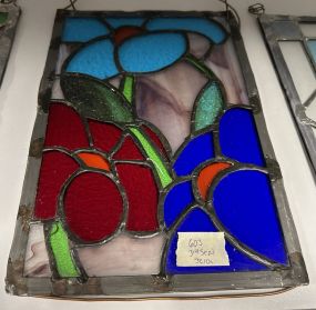 12" x 9" Leaded Stained Glass Panel