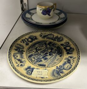 Group of Porcelain Plates and Cup